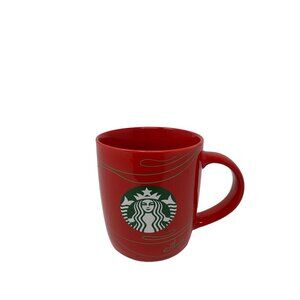Starbucks Red Ceramic Christmas/Winter Mug 2020 Holiday 12 fl oz Coffee cup